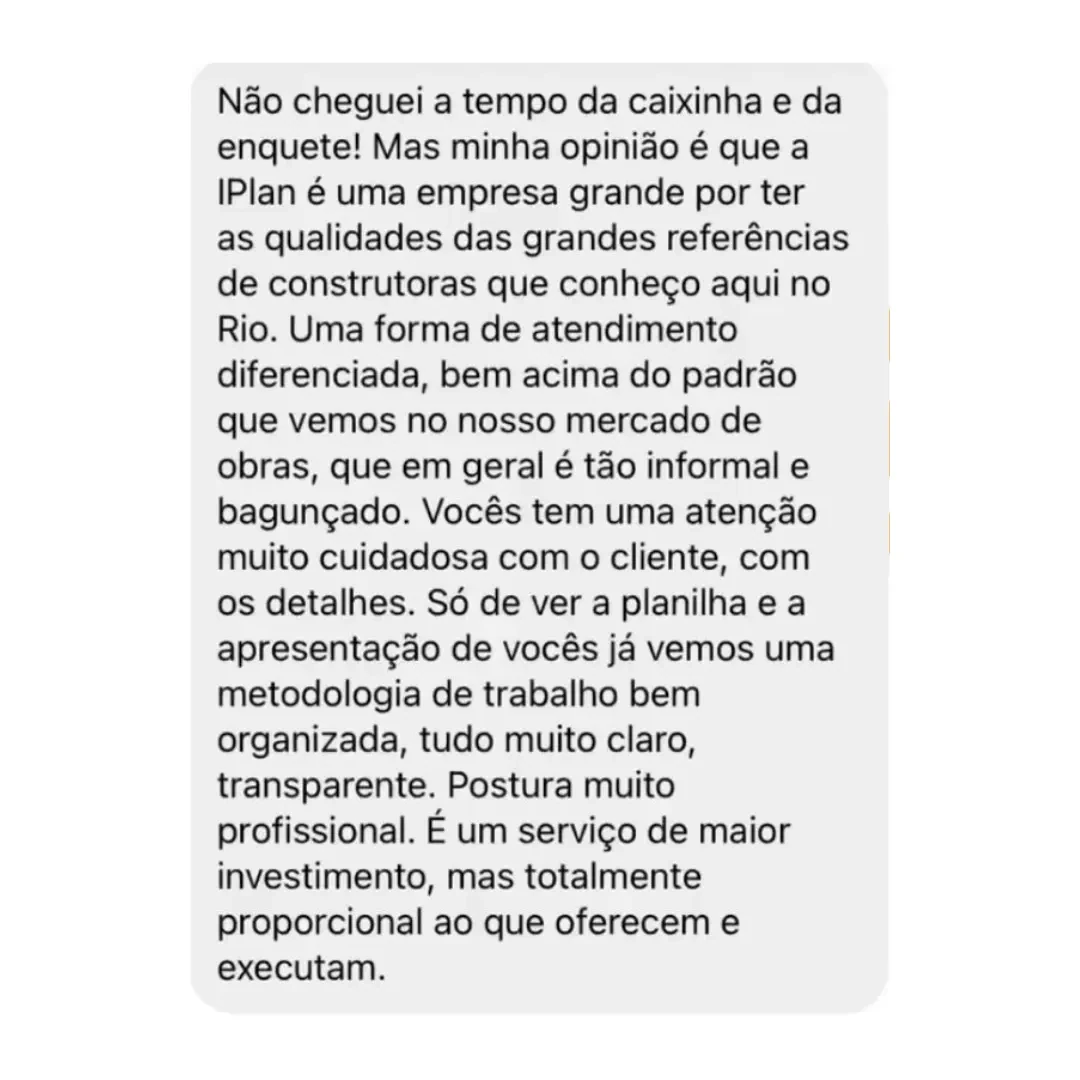 Depoimento de cliente Zentra (WhatsApp)